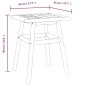 vidaXL Beistelltisch 45x45x60 cm Massivholz Akazie vidaXL Beistelltisch 45x45x60 cm Massivholz Akazie