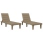 vidaXL Sonnenliegen 2 Stk. Hellbraun 155x58x83 cm Polypropylen vidaXL Sonnenliegen 2 Stk. Hellbraun 155x58x83 cm Polypropylen