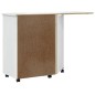 vidaXL Rollschrank mit Schreibtisch MOSS Weiß Massivholz Kiefer vidaXL Rollschrank mit Schreibtisch MOSS Weiß Massivholz Kiefer