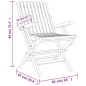 vidaXL Gartenstühle 2 Stk. Klappbar 61x67x90 cm Massivholz Teak vidaXL Gartenstühle 2 Stk. Klappbar 61x67x90 cm Massivholz Teak