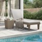 vidaXL Sonnenliege Hellbraun 155x58x83 cm Polypropylen vidaXL Sonnenliege Hellbraun 155x58x83 cm Polypropylen