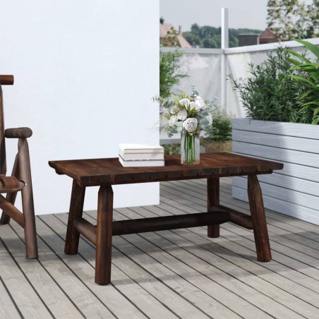 vidaXL Couchtisch 90x50x41 cm Massivholz Fichte 
