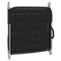vidaXL Sonnenliegen Klappbar 2 Stk. Schwarz Textilene und Stahl vidaXL Sonnenliegen Klappbar 2 Stk. Schwarz Textilene und Stahl