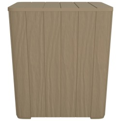 vidaXL Gartentisch mit Abnehmbarer Tischplatte Hellbraun Polypropylen