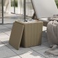vidaXL Gartentisch mit Abnehmbarer Tischplatte Hellbraun Polypropylen vidaXL Gartentisch mit Abnehmbarer Tischplatte Hellbraun Polypropylen