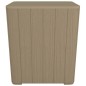 vidaXL Gartentisch mit Abnehmbarer Tischplatte Hellbraun Polypropylen vidaXL Gartentisch mit Abnehmbarer Tischplatte Hellbraun Polypropylen
