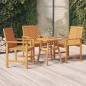 vidaXL Garten-Essstühle 3 Stk. Massivholz Akazie vidaXL Garten-Essstühle 3 Stk. Massivholz Akazie