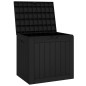vidaXL Gartenbox Schwarz 55,5x43x53 cm Polypropylen vidaXL Gartenbox Schwarz 55,5x43x53 cm Polypropylen