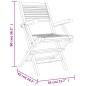vidaXL Gartenstühle 2 Stk. Klappbar 55x62x90 cm Massivholz Teak vidaXL Gartenstühle 2 Stk. Klappbar 55x62x90 cm Massivholz Teak