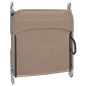 vidaXL Sonnenliegen Klappbar 2 Stk. Taupe Textilene und Stahl vidaXL Sonnenliegen Klappbar 2 Stk. Taupe Textilene und Stahl