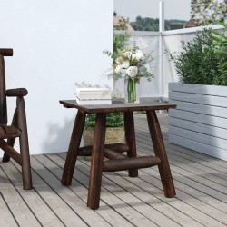vidaXL Beistelltisch 49x49x50 cm Massivholz Fichte 