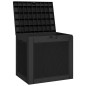 vidaXL Gartenbox Schwarz 55,5x43x53 cm Polypropylen vidaXL Gartenbox Schwarz 55,5x43x53 cm Polypropylen