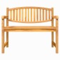 vidaXL Gartenbank 114x59x87 cm Massivholz Teak vidaXL Gartenbank 114x59x87 cm Massivholz Teak