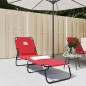 vidaXL Sonnenliege Klappbar Oxford-Gewebe & Pulverbeschichteter Stahl vidaXL Sonnenliege Klappbar Oxford-Gewebe & Pulverbeschichteter Stahl