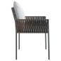 vidaXL Gartenstühle mit Kissen 2 Stk. Braun 54x61x83 cm Poly Rattan vidaXL Gartenstühle mit Kissen 2 Stk. Braun 54x61x83 cm Poly Rattan