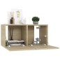 vidaXL TV-Hängeschränke 3 Stk. Sonoma-Eiche 60x30x30 cm vidaXL TV-Hängeschränke 3 Stk. Sonoma-Eiche 60x30x30 cm