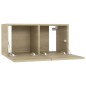 vidaXL TV-Hängeschränke 3 Stk. Sonoma-Eiche 60x30x30 cm vidaXL TV-Hängeschränke 3 Stk. Sonoma-Eiche 60x30x30 cm