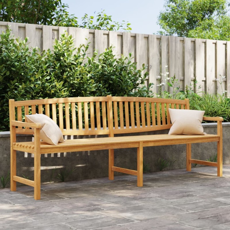vidaXL Gartenbank 228x59,5x90 cm Massivholz Teak vidaXL Gartenbank 228x59,5x90 cm Massivholz Teak