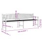 vidaXL Gartenbank 228x59,5x90 cm Massivholz Teak vidaXL Gartenbank 228x59,5x90 cm Massivholz Teak