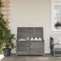 vidaXL Gartentruhe Anthrazit 99x49,5x58,5 cm Massivholz Tanne vidaXL Gartentruhe Anthrazit 99x49,5x58,5 cm Massivholz Tanne