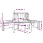 vidaXL Baumbank Halbrund Ø201 cm Massivholz Teak vidaXL Baumbank Halbrund Ø201 cm Massivholz Teak