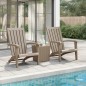 vidaXL Adirondack-Gartenstühle 2 Stk. Hellbraun Polypropylen vidaXL Adirondack-Gartenstühle 2 Stk. Hellbraun Polypropylen