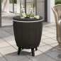 vidaXL 3-in-1 Tisch mit Eiskühler Schwarz Polypropylen vidaXL 3-in-1 Tisch mit Eiskühler Schwarz Polypropylen