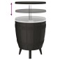 vidaXL 3-in-1 Tisch mit Eiskühler Schwarz Polypropylen vidaXL 3-in-1 Tisch mit Eiskühler Schwarz Polypropylen