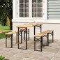 vidaXL 3-tlg. Biertisch-Set Klappbar Massivholz Tanne vidaXL 3-tlg. Biertisch-Set Klappbar Massivholz Tanne