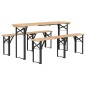 vidaXL 3-tlg. Biertisch-Set Klappbar Massivholz Tanne vidaXL 3-tlg. Biertisch-Set Klappbar Massivholz Tanne