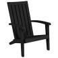 vidaXL Adirondack-Gartenstühle 2 Stk. Schwarz Polypropylen vidaXL Adirondack-Gartenstühle 2 Stk. Schwarz Polypropylen