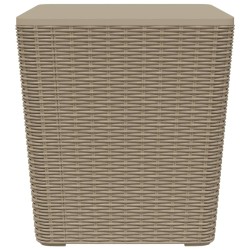 vidaXL Gartentisch mit Abnehmbarer Tischplatte Hellbraun Polypropylen