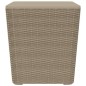 vidaXL Gartentisch mit Abnehmbarer Tischplatte Hellbraun Polypropylen vidaXL Gartentisch mit Abnehmbarer Tischplatte Hellbraun Polypropylen