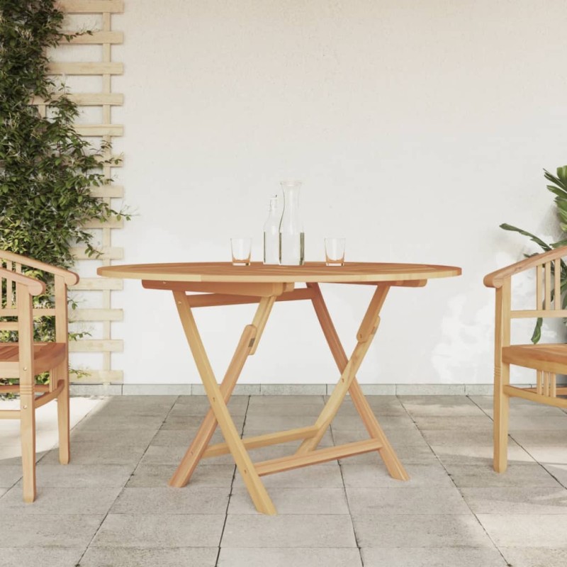 vidaXL Gartentisch Klappbar Ø 120x75 cm Massivholz Teak vidaXL Gartentisch Klappbar Ø 120x75 cm Massivholz Teak