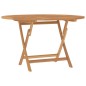 vidaXL Gartentisch Klappbar Ø 120x75 cm Massivholz Teak vidaXL Gartentisch Klappbar Ø 120x75 cm Massivholz Teak