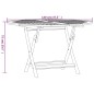 vidaXL Gartentisch Klappbar Ø 120x75 cm Massivholz Teak vidaXL Gartentisch Klappbar Ø 120x75 cm Massivholz Teak