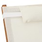 vidaXL Schaukelstuhl Weiß Textilene und Massivholz Pappel vidaXL Schaukelstuhl Weiß Textilene und Massivholz Pappel
