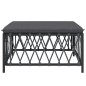 vidaXL Gartenhocker mit Kissen Anthrazit Gewebe vidaXL Gartenhocker mit Kissen Anthrazit Gewebe