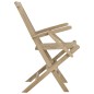 vidaXL Gartenstühle 2 Stk. Klappbar Grau 56x61x89 cm Massivholz Teak vidaXL Gartenstühle 2 Stk. Klappbar Grau 56x61x89 cm Massivholz Teak