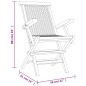 vidaXL Gartenstühle 2 Stk. Klappbar Grau 56x61x89 cm Massivholz Teak vidaXL Gartenstühle 2 Stk. Klappbar Grau 56x61x89 cm Massivholz Teak