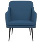 Sessel Blau 63x76x80 cm Stoff Sessel Blau 63x76x80 cm Stoff