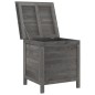 vidaXL Gartentruhe Anthrazit 50x49x56,5 cm Massivholz Tanne vidaXL Gartentruhe Anthrazit 50x49x56,5 cm Massivholz Tanne