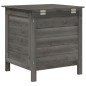 vidaXL Gartentruhe Anthrazit 50x49x56,5 cm Massivholz Tanne vidaXL Gartentruhe Anthrazit 50x49x56,5 cm Massivholz Tanne