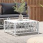 vidaXL Gartentisch Weiß 70x70x34 cm Gewebe vidaXL Gartentisch Weiß 70x70x34 cm Gewebe