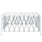 vidaXL Gartentisch Weiß 70x70x34 cm Gewebe vidaXL Gartentisch Weiß 70x70x34 cm Gewebe