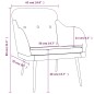 Sessel Blau 63x76x80 cm Stoff Sessel Blau 63x76x80 cm Stoff