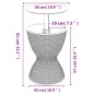 vidaXL 3-in-1 Tisch mit Eiskühler Hellbraun Polypropylen vidaXL 3-in-1 Tisch mit Eiskühler Hellbraun Polypropylen