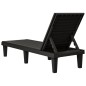 vidaXL Sonnenliege Schwarz 155x58x83 cm Polypropylen vidaXL Sonnenliege Schwarz 155x58x83 cm Polypropylen