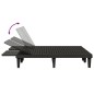 vidaXL Doppel-Sonnenliege Schwarz 155x138x83 cm Polypropylen vidaXL Doppel-Sonnenliege Schwarz 155x138x83 cm Polypropylen