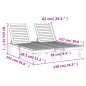 vidaXL Doppel-Sonnenliege Schwarz 155x138x83 cm Polypropylen vidaXL Doppel-Sonnenliege Schwarz 155x138x83 cm Polypropylen
